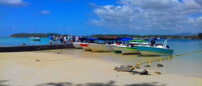 ile aux cerfs au départ de Blue bay