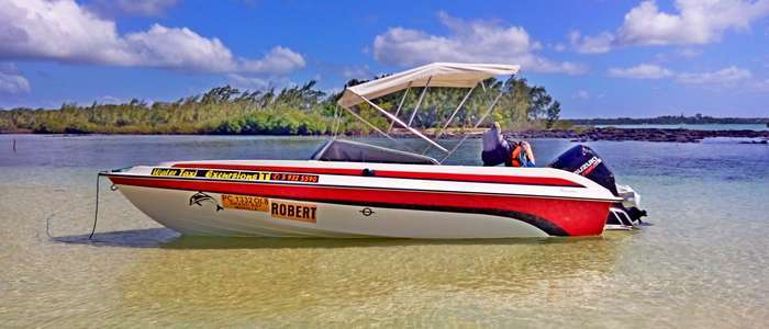 ile plate en bateau rapide